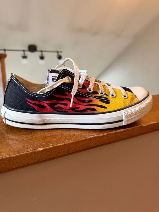 Converse All Star Vintage Flame Low Sneakers - Picture 2 of 8